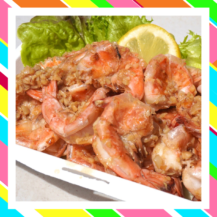 Ahuahu garlic shrimp