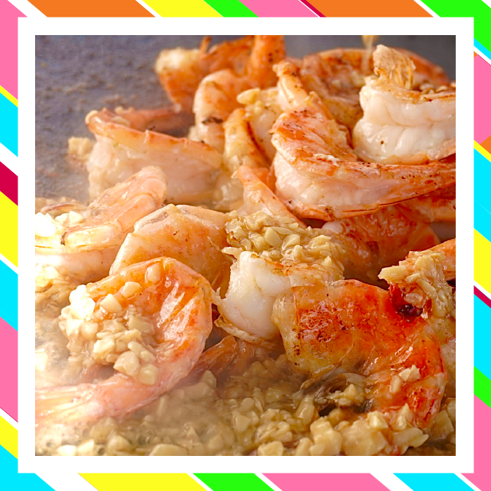 Ahuahu garlic shrimp